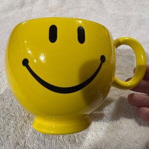 Yellow Smiley Face Ceramic Coffee Mug By Teleflora Gift